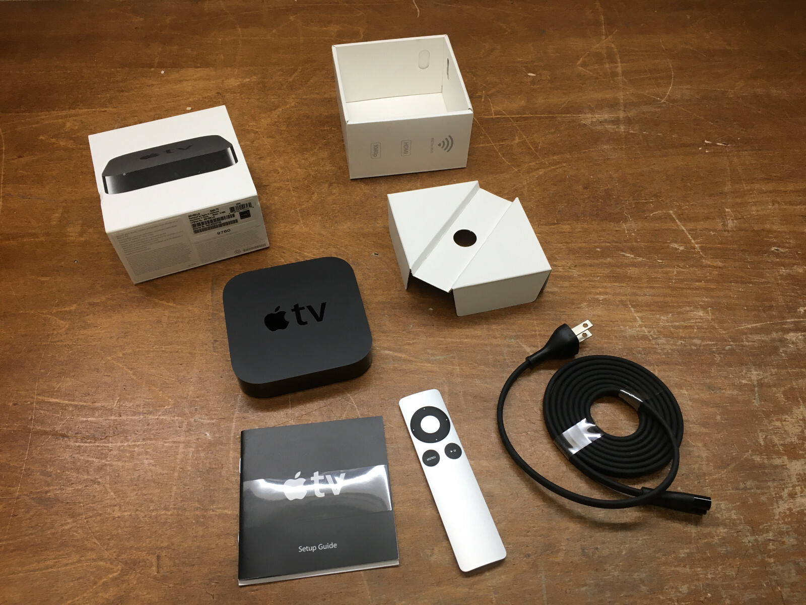 Vintage Apple TV A1469 3rd Gen Airplay Toslink Complete EMC