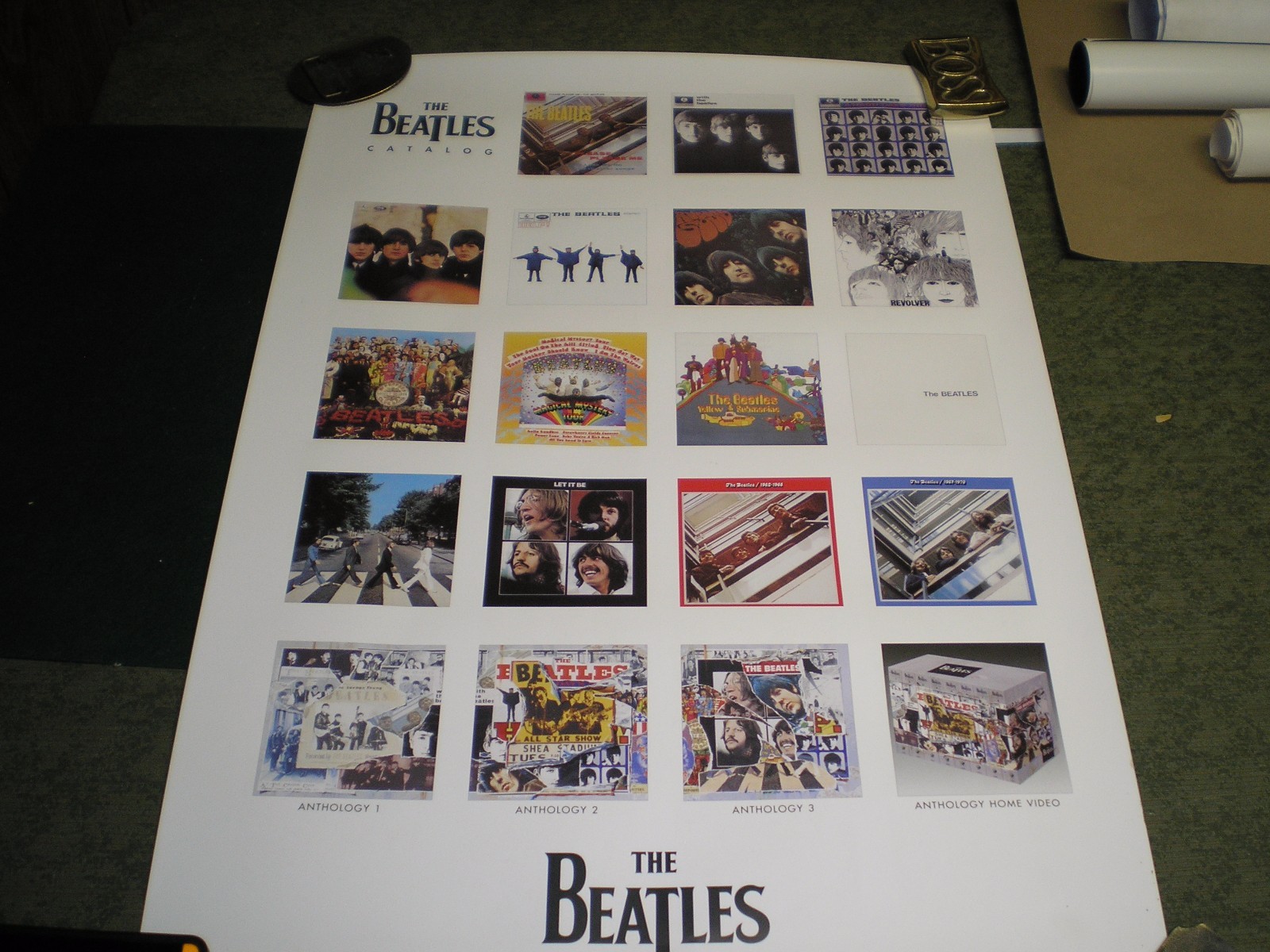Vintage Beatles 2 Sided Promo 20 x 30 Poster Vg | eBay