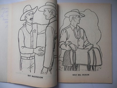 Heroes of the West Coloring Book Samuel Lowe Company 1960 Unused 55 pages Rare