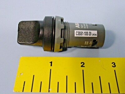ABB C3SS1-10B-20 22mm Assembled Selector Switch, Knob Type, Compact