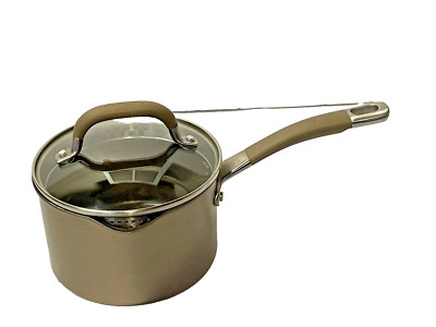 Circulon Premier Professional TOTAL NON STICK 2 QT Pan Pot W/ Spout Lid Strainer