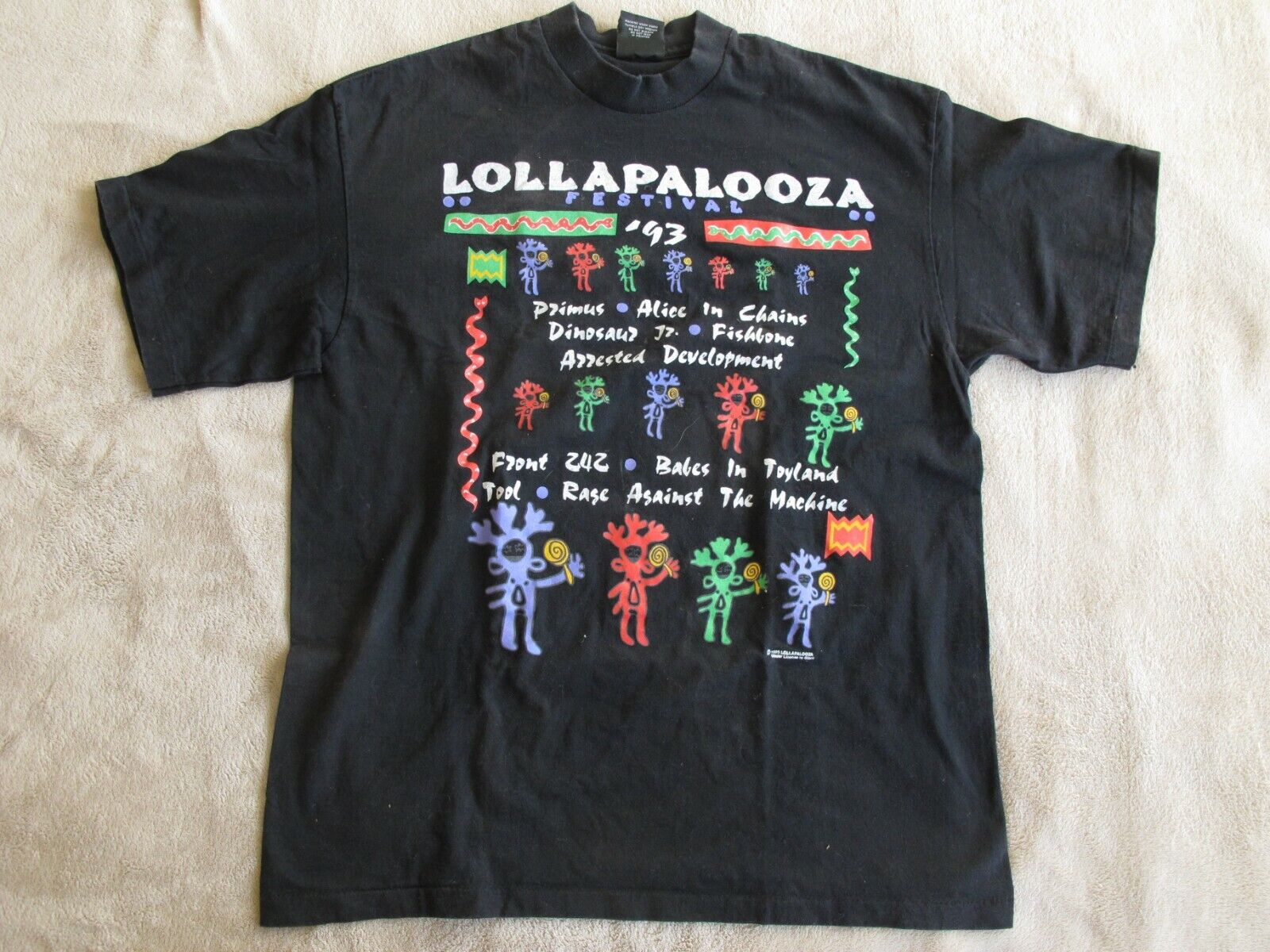 Lollapalooza 93 T-Shirt ~ ORIGINAL, from the Festival in Los Lollapalooza 93 T-Shirt ~ ORIGINAL, from the Festival in Los