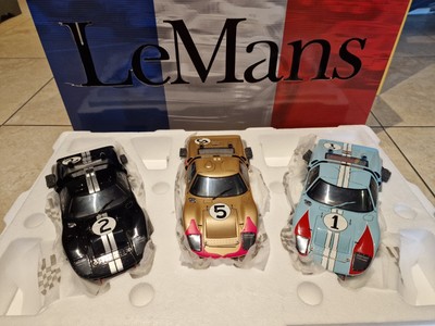 Exoto 1/18 Scale Diecast RLG18SC2 Ford GT40 Le Mans Gift Set 1-2-3 Finish 1966