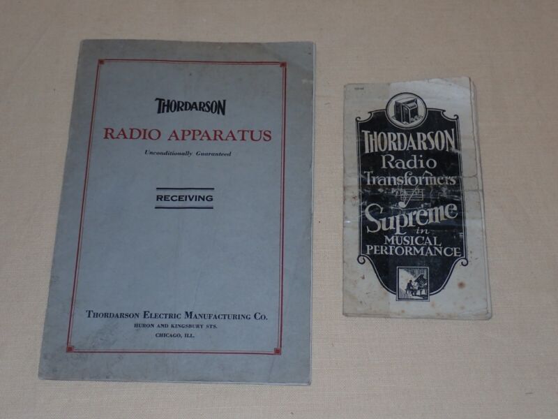 1923 & 1928 Thordarson Radio Transformers & Receiving Catalogs/Brochures