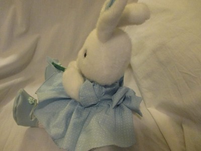 PLUSH WHITE BUNNY RABBIT VIOLET BRUSHCREEK CREATIVE APPLAUSE