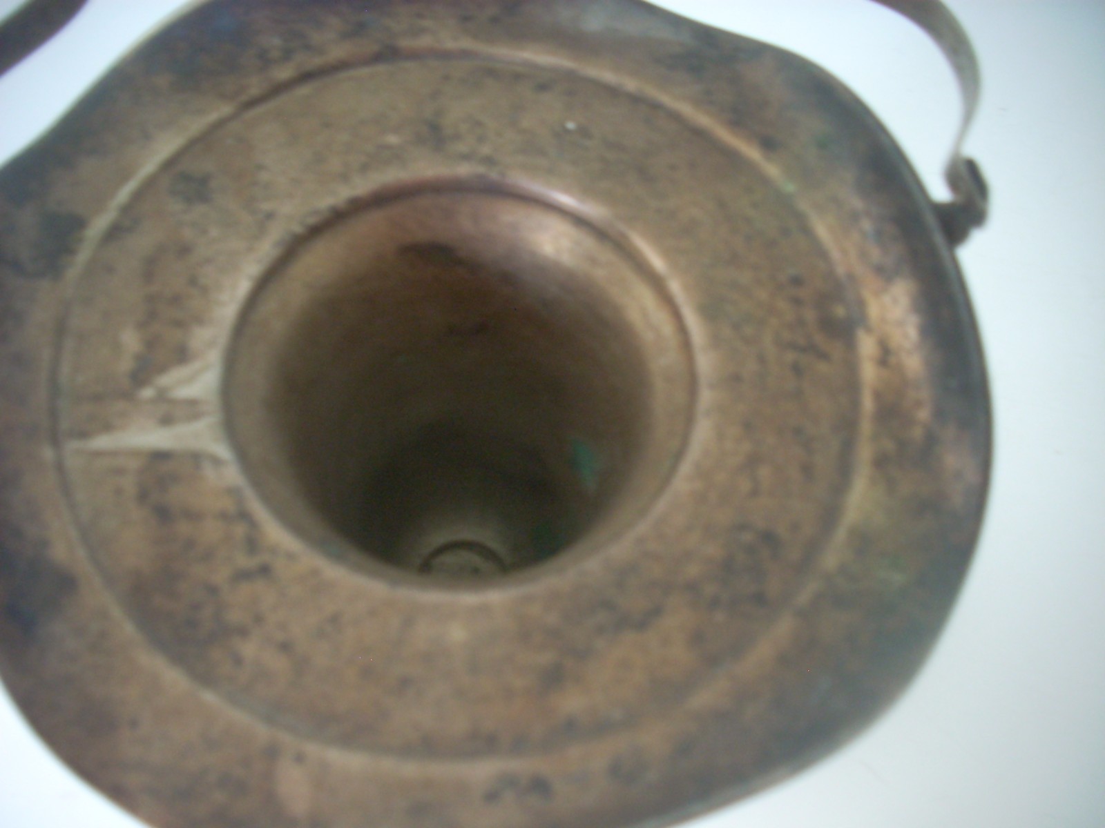 SILVER PLATE ON COPPER FLOWER VASE With Handle Vintage