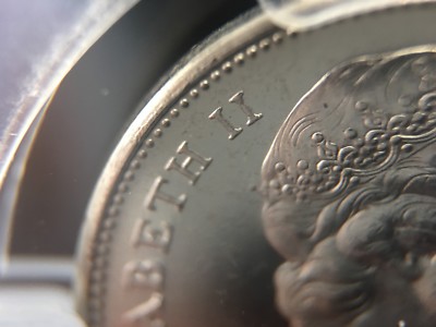 **1965 Large Beads Det. Jwl**,PCGS Graded Canadian,  Nickel 5 Cent, **MS-64**