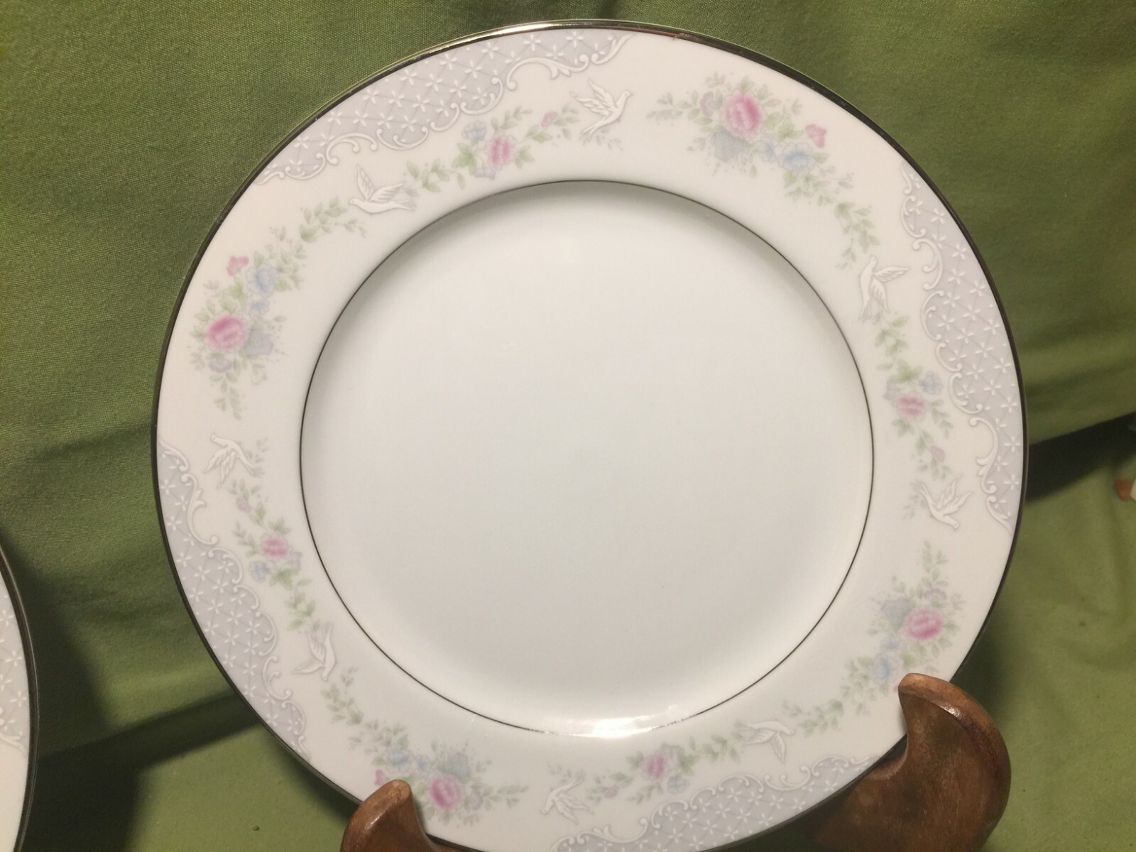 Lot of 4 Vintage Lenox Bouquet Collection Porcelain Rosamond Salad Plates