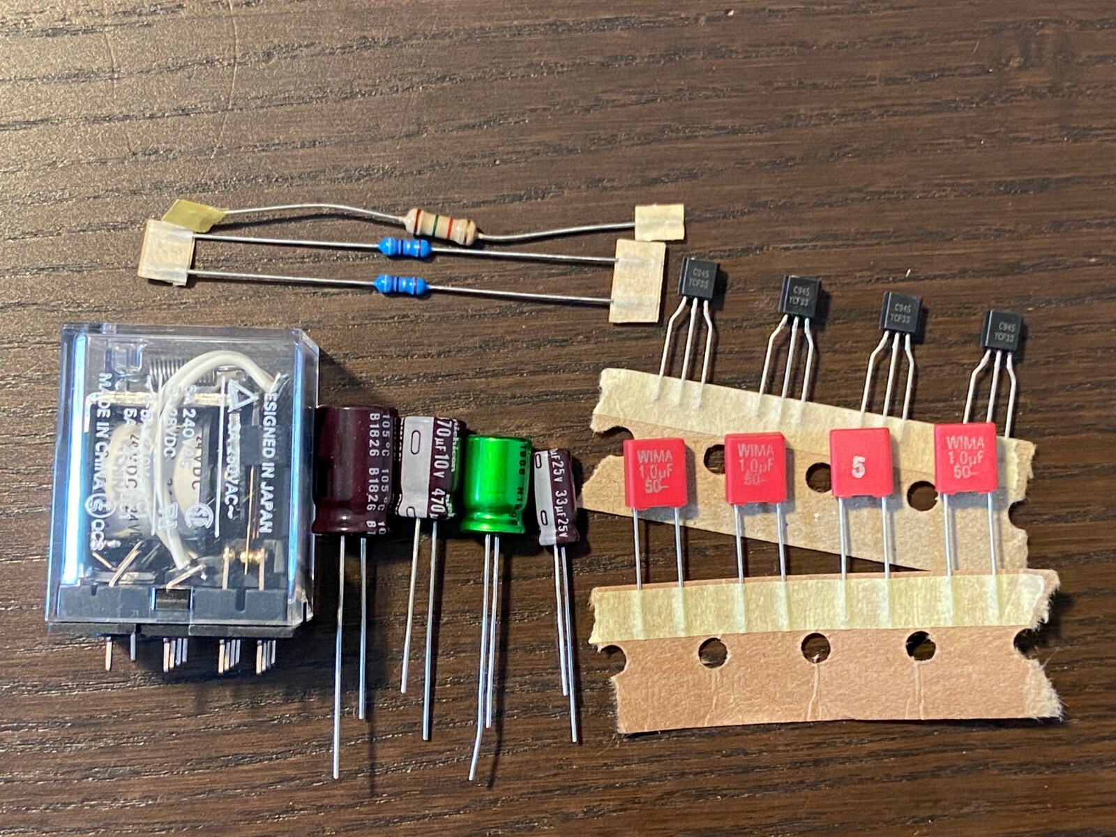 Sansui F-2547 Protection Board Rebuild Receiver Recap Kit