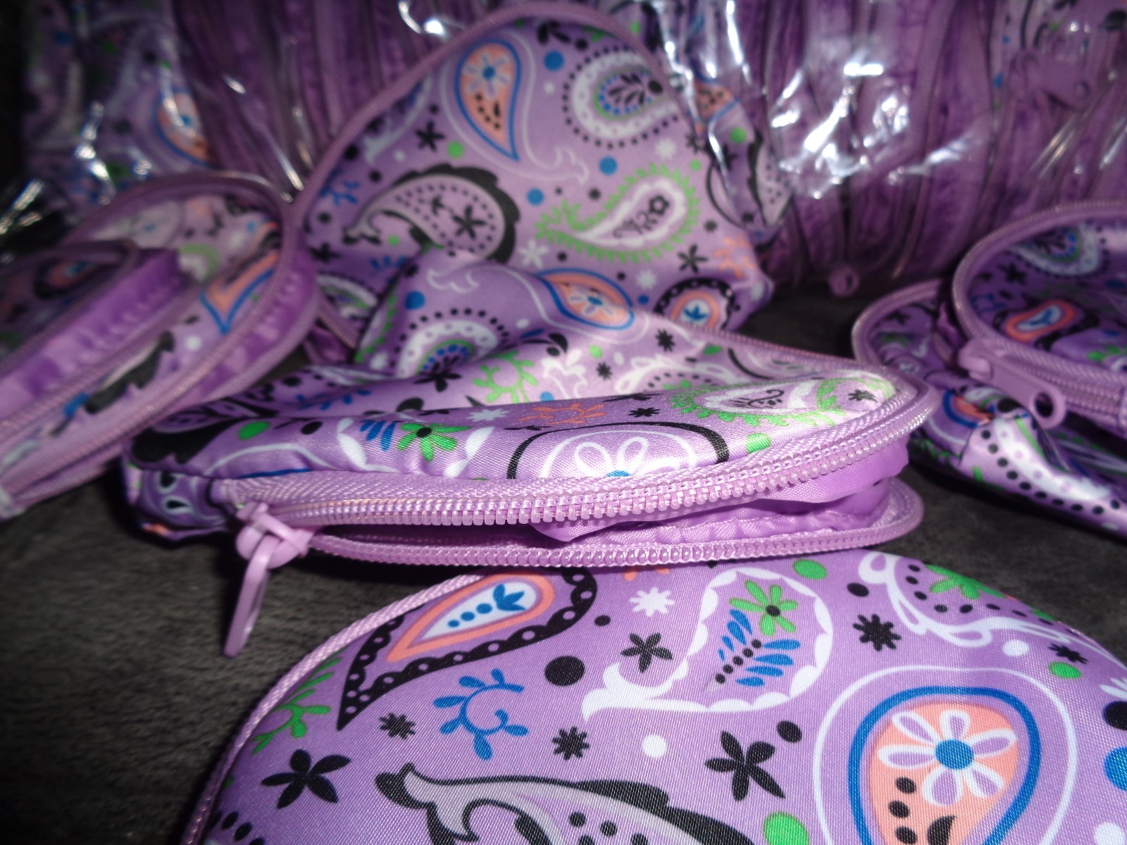 New Lot of 30 Cosmetic Bag Case 5x5 Paisley Travel Toiletry Makeup Purse 1st Aid