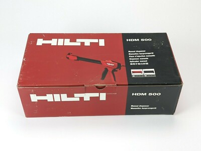 HILTI HDM-500 Manual Anchor Adhesive Dispenser  *NEW*