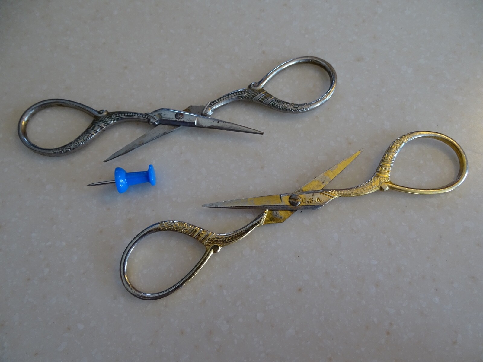 Antique sewing scissors made in the USA