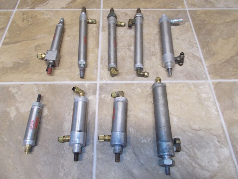 Bimba Pneumatic Cylinder Lot - NRB - BF - SR - DXG - Untested - Used
