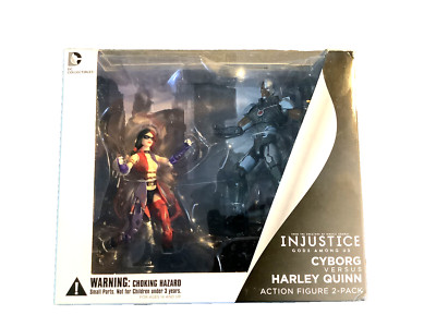 DC Universe Injustice Gods Among Us Cyborg VS Harley Quinn