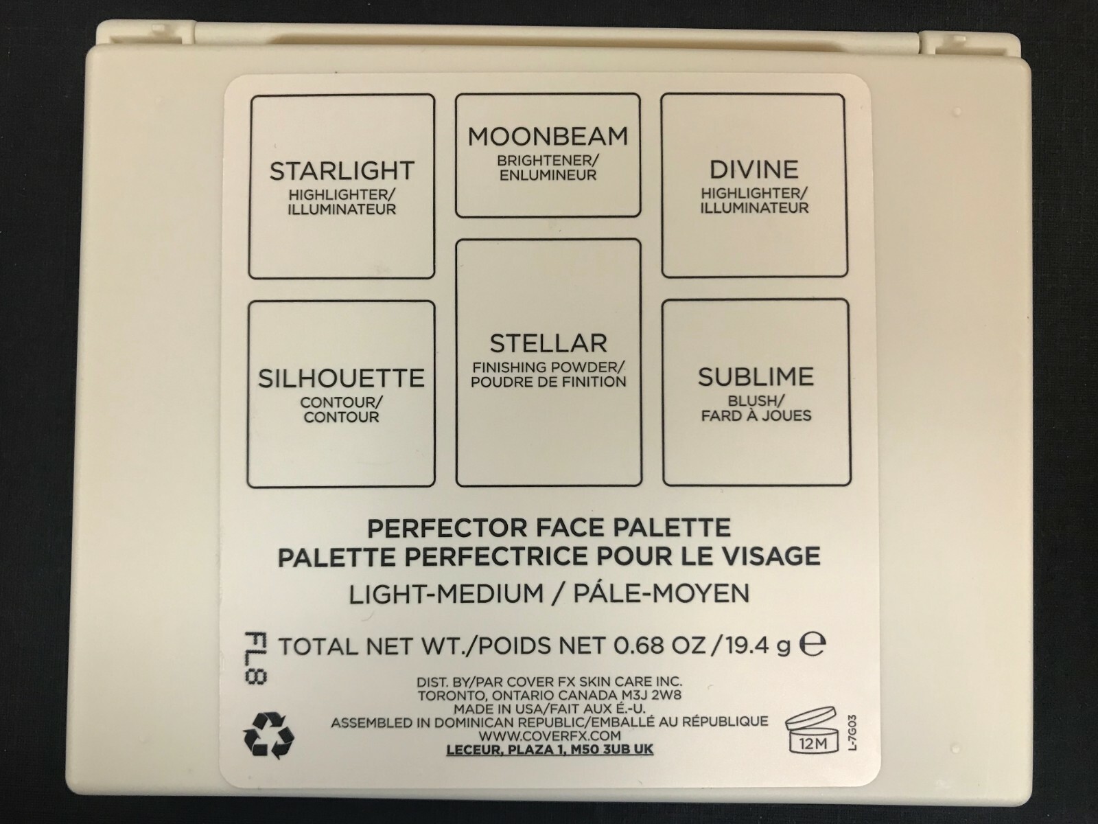 Cover FX All In One Perfector Face Palette Light Medium $20 *FREE Ship*