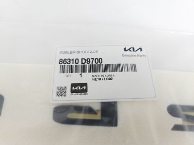 Genuine OEM Kia 86310 D9700 Rear 