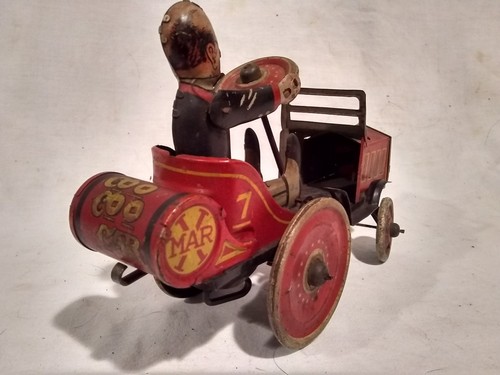 1931 Vintage Original MARX COO COO Car Wind Up Tin Toy CRAZY CAR  Working