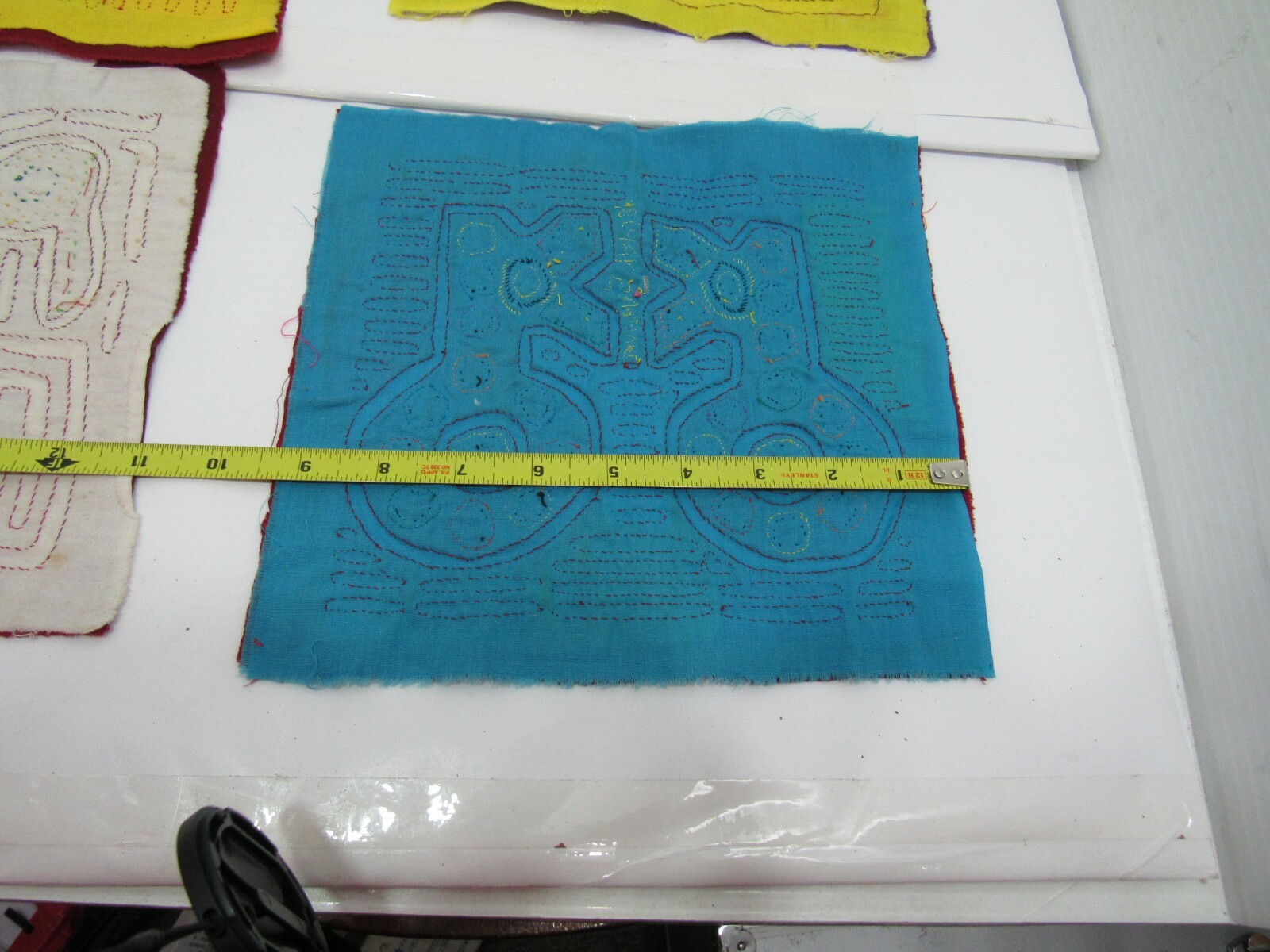 Set of Four Panama Mola Kuna Cuna Indians Hand Stitch Art Birds Unframed Set1