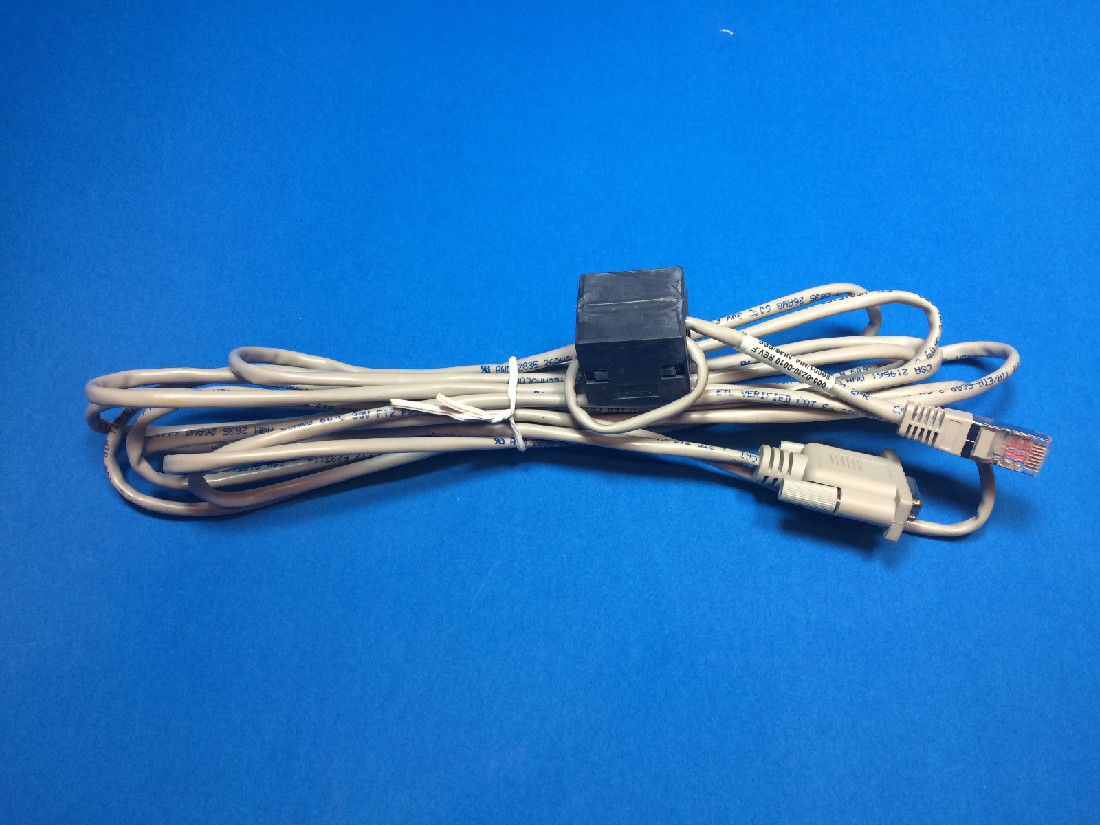 New DB9 to RJ45 Cable 14' with EMI Choke