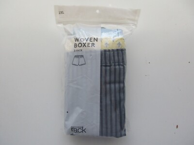 Nordstrom Rack NWT 3-Pack Woven Boxer Men Shorts Pajamas XXL (42-46) U46.G42