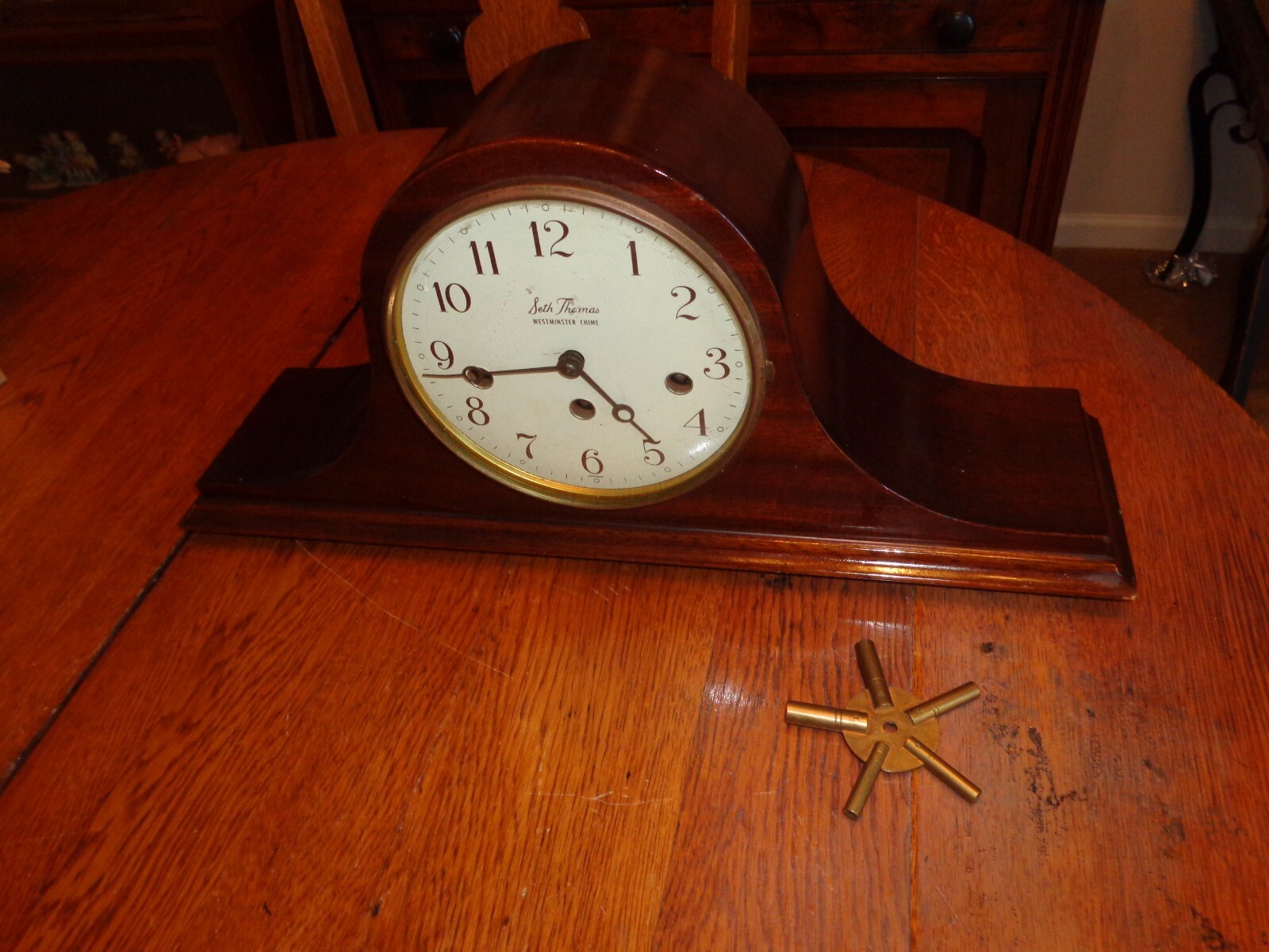 EddieBauer Wooden Mantel Clock 置き時計 レア EddieBauer Wooden Mantel Clock 置き時計 レア