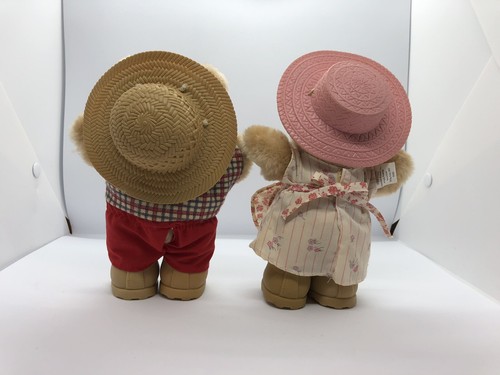 Lot of 4 Furskins 7 inch Xavier Roberts Cabbage Patch Vtg Teddy Bears Wendy's