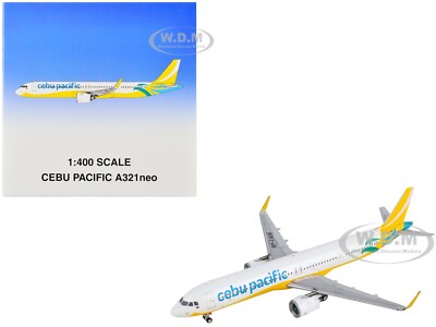 AIRBUS A321NEO AIRCRAFT ''CEBU PACIFIC'' 1/400 DIECAST BY GEMINIJETS GJCEB4321