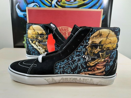 Pre-owned Vans Sk8-hi X Metallica Pushead Black Album 30th Anniversary Ships Fast In Multicolor