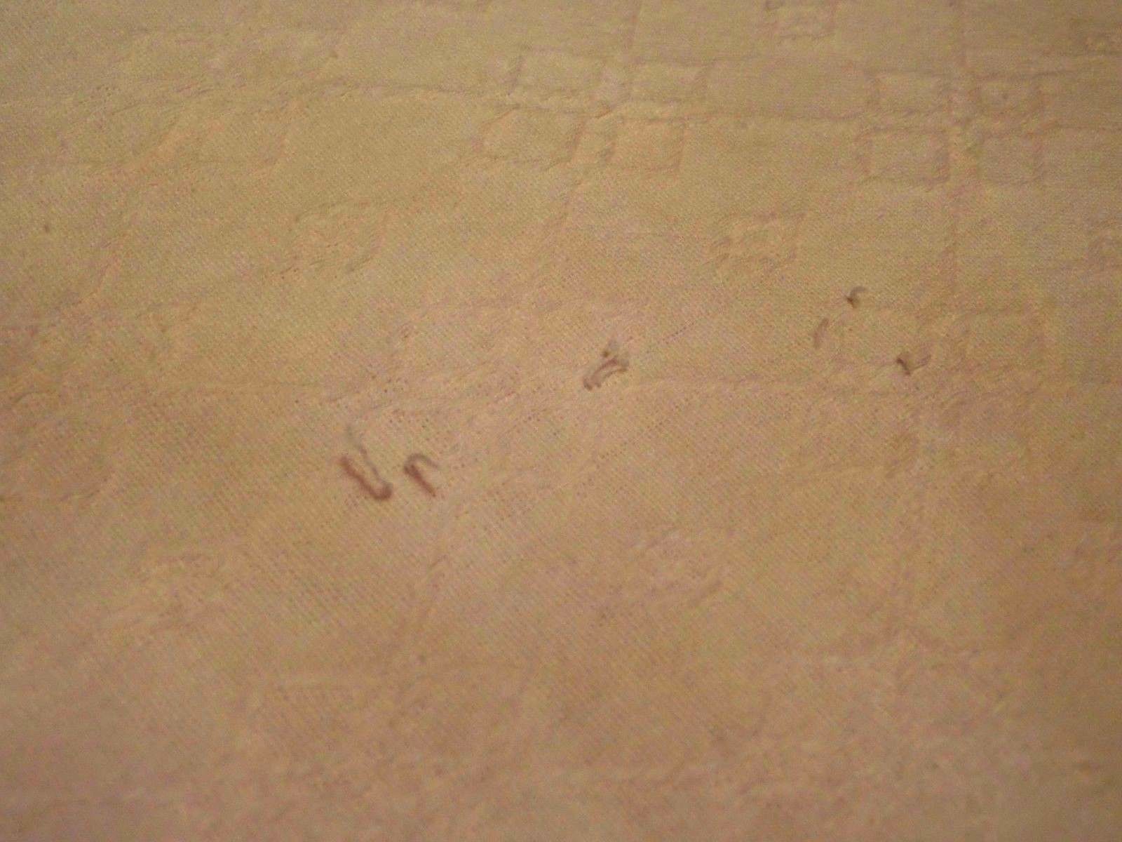 VINTAGE LIGHT-WEIGHT PINK COTTON FULL-SIZE 96X106 BEDSPREAD W/CHENILLE ACCENTS