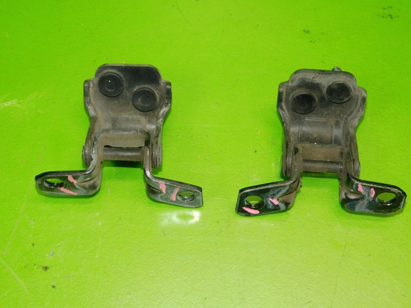 04-11 RX8 OEM passenger right rear door hinges hangers mounts SET black