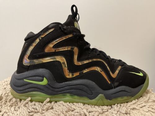 Nike Air Pippen Camo, Black/Flash Lime, 325001-002, Mens Nike Air Pippen Camo, Black/Flash Lime, 325001-002, Mens