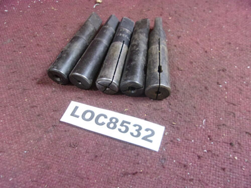 #2 MORSE TAPER NUMBER DRILL   COLLETS LOT OF 5 LOC8532