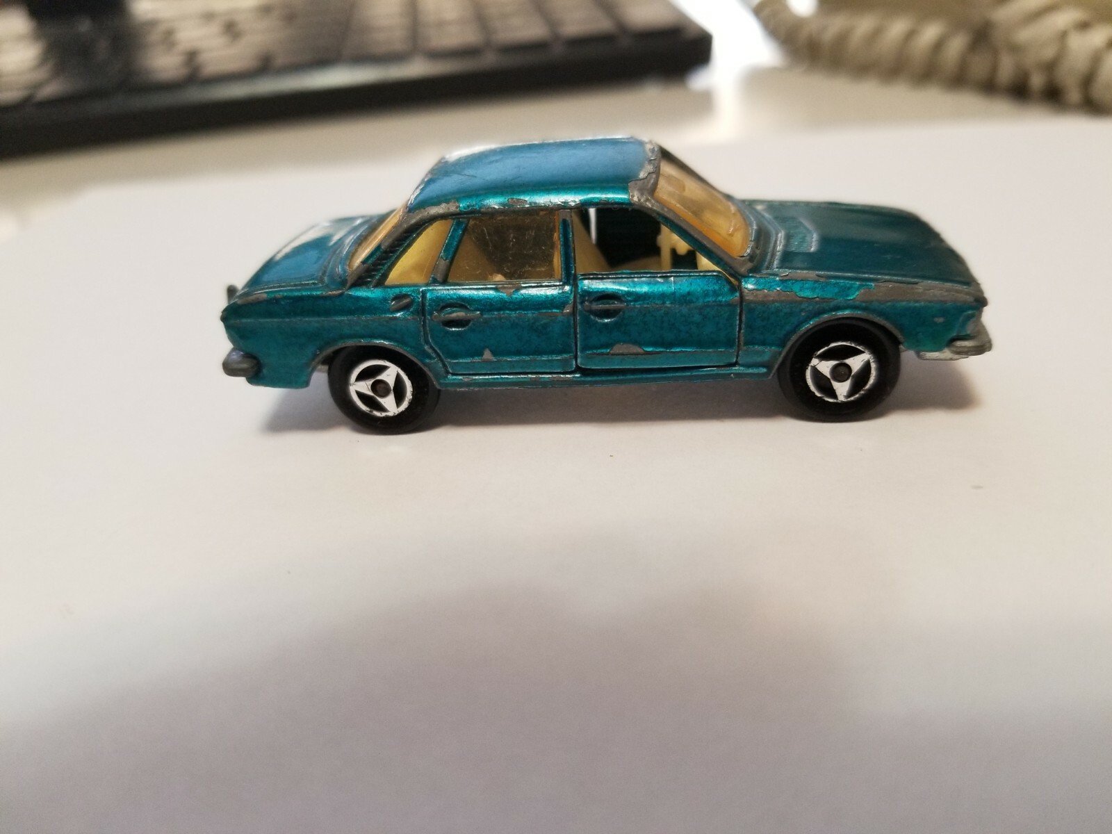 当時物 ミニカー マジョレット フォルクスワーゲン 210 K70 Majorette No.210 Blue VW Volkswagen K70 Vintage Toy Car Made