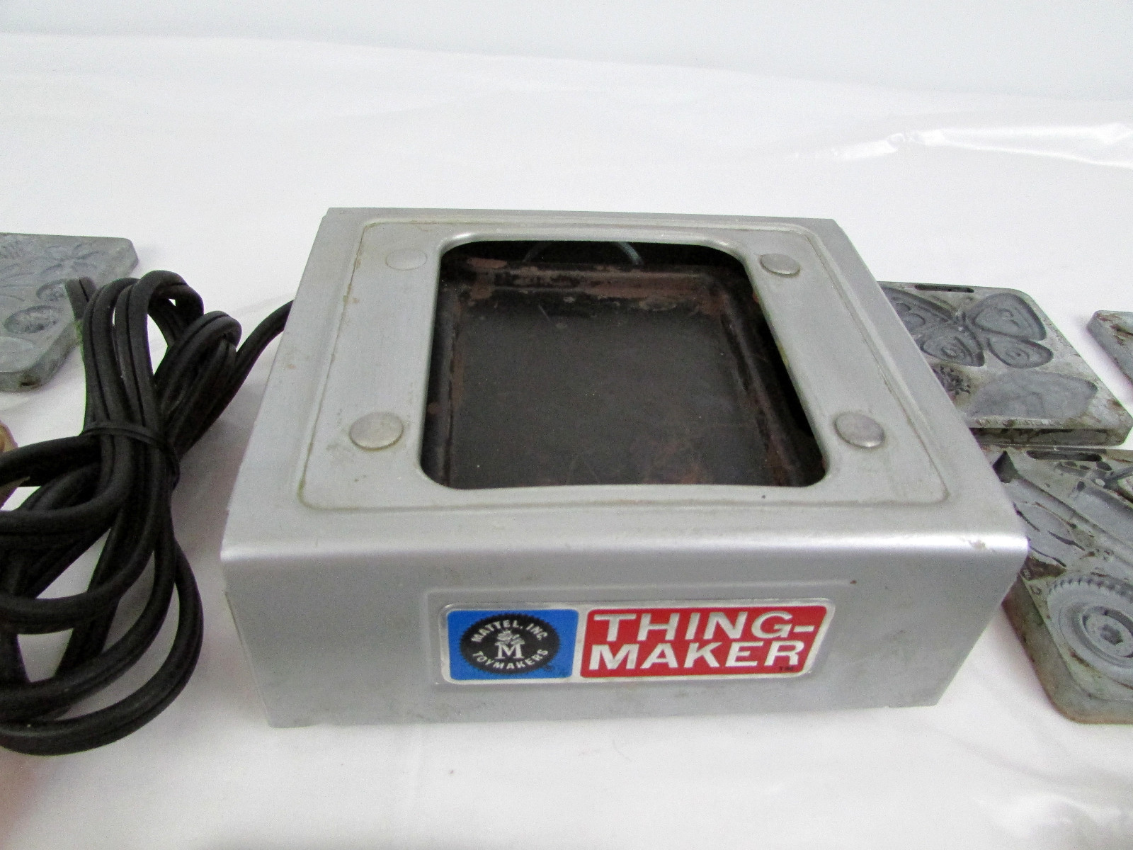 Vtg 1964 Mattel Creepy Crawlers Thing Maker w/ Molds Thingmaker Flowers Soldier