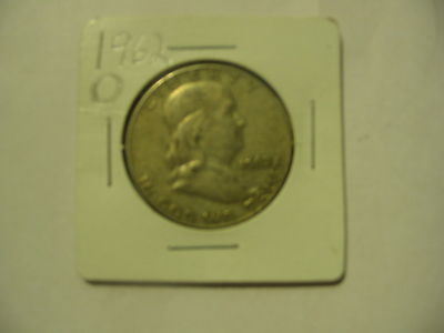 1954 D FRANKLIN HALF DOLLAR COIN  SILVER