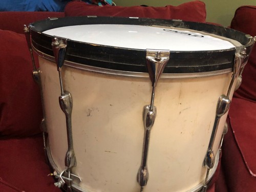 Yamaha 22x17 Marching Band Bass Drum White Wrap