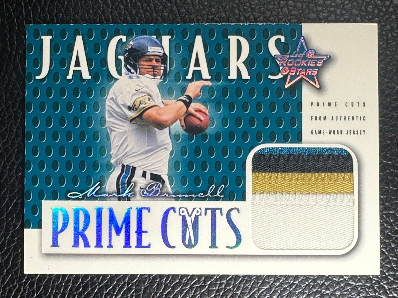 1999 Leaf Rookies & Stars  Prime Cuts Mark Brunell Game Worn Patch