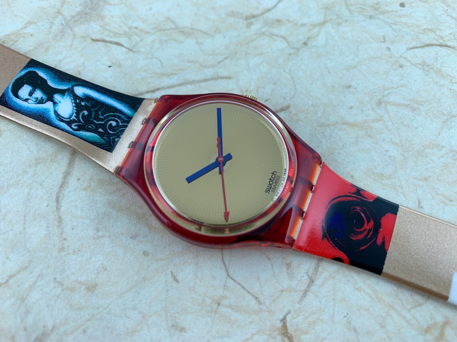 Swatch Originals Brand New GR123 Kimiko NOS! Box/Paper/Tag
