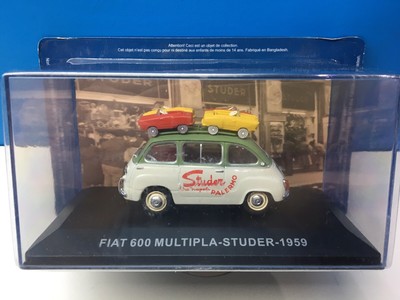 Fiat 600 Multipla Van Studer 1959 Palermo IXO 1:43 Eaglemoss Auto Altaya