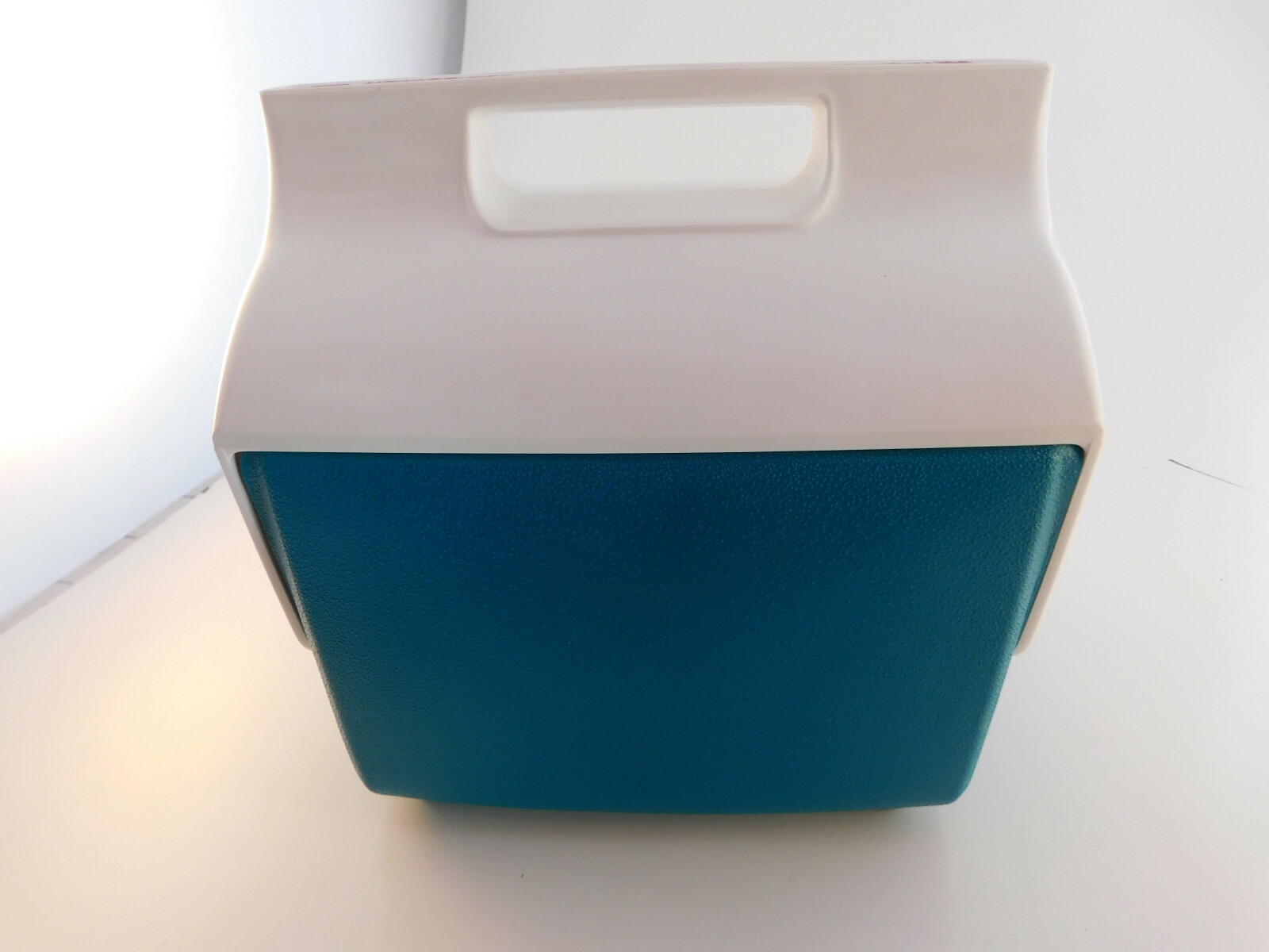 Vintage 1993 Igloo MiniMate Lunchbox Beer Can Insulated Cooler GREEN PURPLE