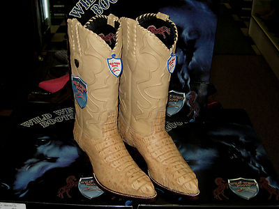Pre-owned Wild West Boots Wild West Oryx Genuine Crocodile Hornback Western Cowboy Boot J-toe Ee+ 2990211 In Oryx Tan