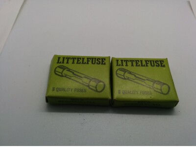 LITTELFUSE 315 SLO-BLO PIGTAIL FUSES, 1/16A 125V, 3AG, 5 PER BOX (LOT OF 2) NIB