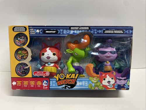 TARGET EXCLUSIVE Yo Kai Watch Jibanyan Roughraff Baddinyan 3