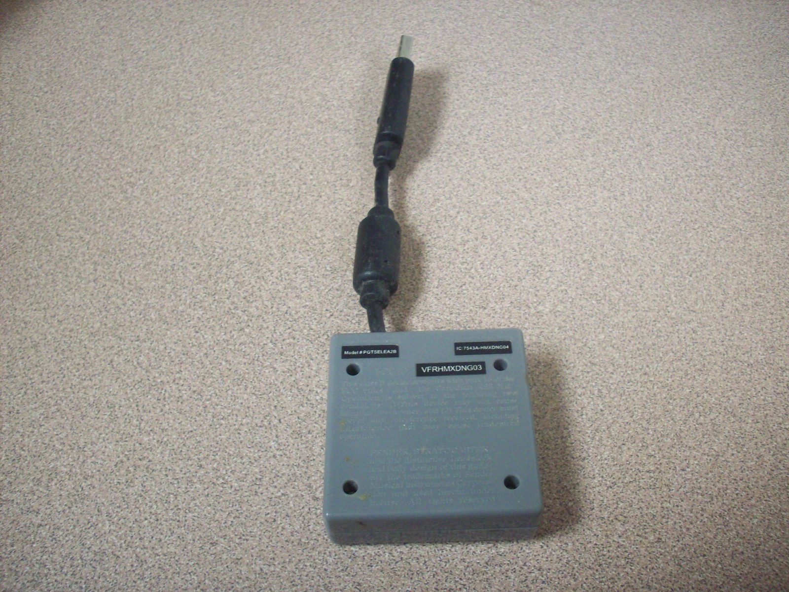 Rock Band Receiver PS3 Guitar Fender Stratocaster VFRHMXDNG03 PGTSELEA2B - Gray