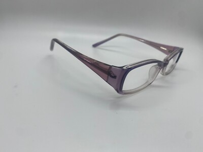 NEW TEMPO WP2002 CR/BL CRYSTAL PURPLE WOMENS EYEGLASSES FRAMES 51-16-135