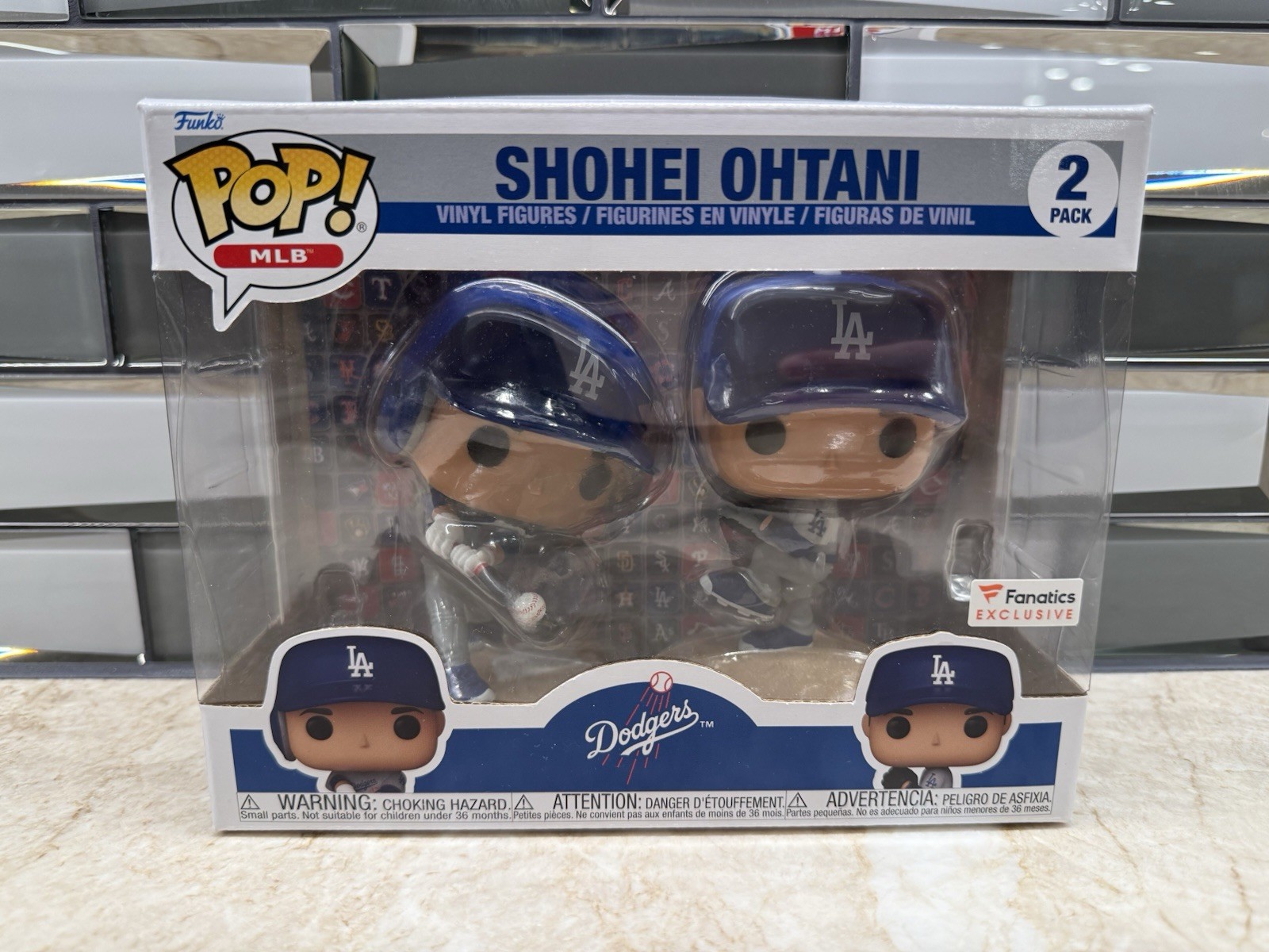Funko Pop! MLB Los Angeles Dodgers Shohei Ohtani 2 Pack