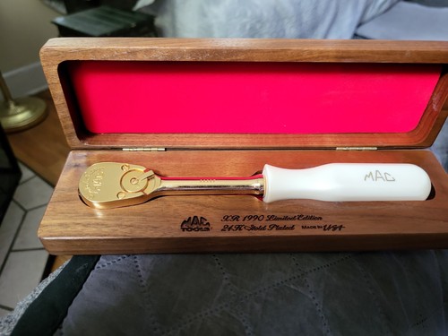 MAC TOOLS 24K Gold Plated 1990 Limited Edition Ratchet in MAC TOOLS 24K Gold Plated 1990 Limited Edition Ratchet in