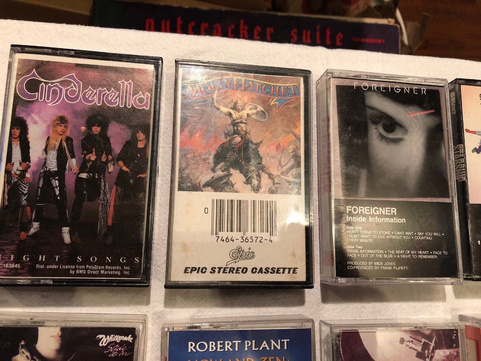 Lot of 10--70's 80's Rock Cassette Tapes Led Zeppelin 4, Foreigner, Starship, +7