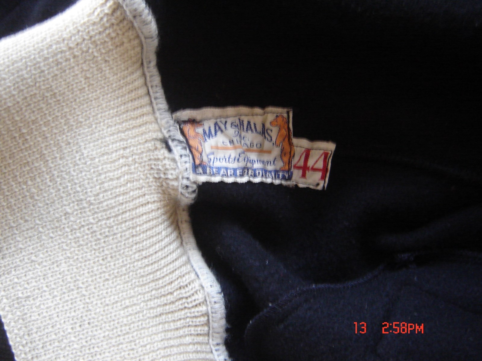 Chicago Bears Game Worn Football Jacket NFL Referee Wrigley Field - May & Halas