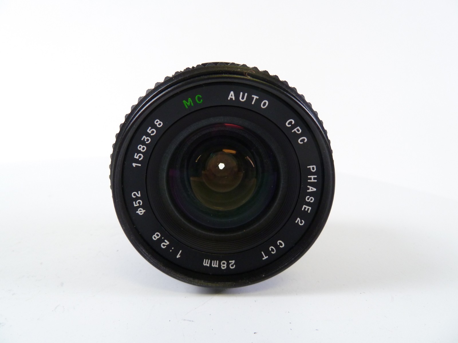 CPC Phase 28mm f2.8 Pk Mount Wide Angle Lens with front and rear caps in EC